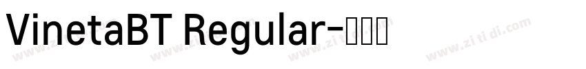 VinetaBT Regular字体转换